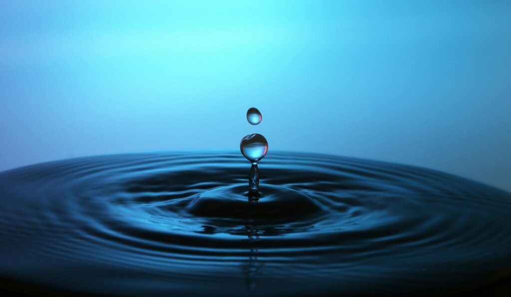 closeup photo of water drop